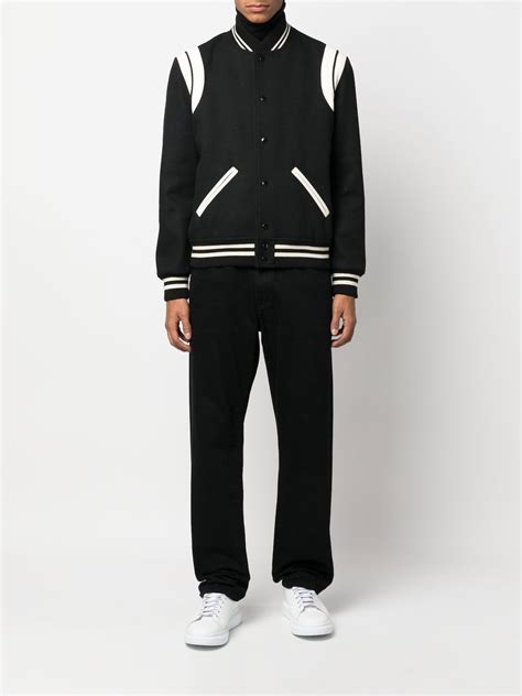 farfetch ysl teddy jacket.